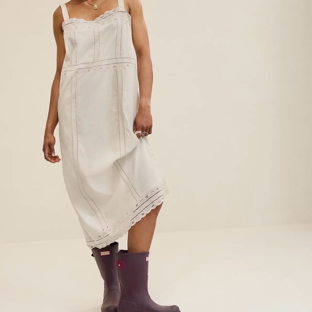 Aerie Cream Lace Detail Dress - Picture 2 of 11